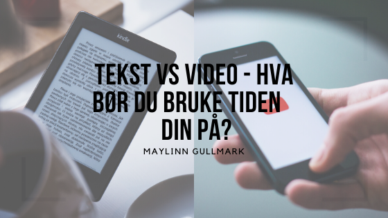 tekst vs video